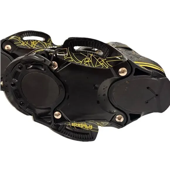 Vintage Byerly Wakeboard Bindings Boots Black Yellow BOA Dial Men’s Adult Pair